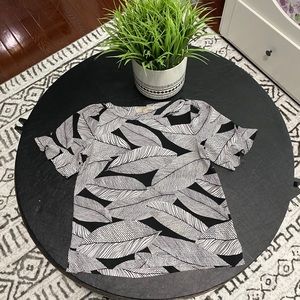 Loft blouse ruffle sleeve